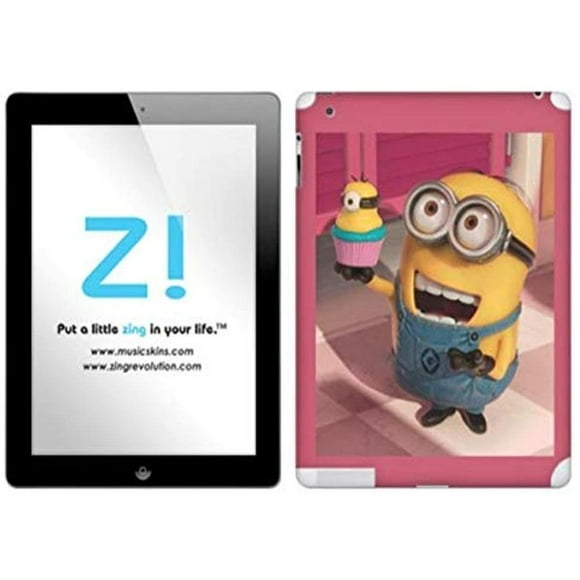 Zing Révolution Me Méprisable 2 - Minion Cupcake Tablette Couverture de Peau pour iPad 4/3 (MS-DMT120351)