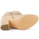 thumbnail image 5 of Botines De Nieve Talón De Bloque Punta Redonda Piel Sintética Para Mujeres Beige 40, 5 of 6