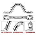thumbnail image 1 of Canoe Pad Eye Strap, Kayak Deck Loops Tie Down Anchor Point con tornillos, Pad de acero inoxidable Eye Straps para Kayak Canoe Rigging(6pcs, Silver) ZefeiWu 8390605310720, 1 of 1