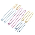 thumbnail image 2 of MasteelfCA 10pcs Random Colors Yarn Stitch Holder Set Crochet Knitting Needle Alloy Safety (Random Color), 2 of 8