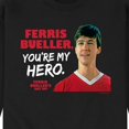 thumbnail image 3 of Ferris Bueller's Day Off - Ferris My Hero - Men's Crew Neck Fleece Pullover, 3 of 5