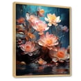 thumbnail image 2 of Designart "Water Lilies A Masterpiece by Claude" Floral & Botanical Floater Framed Wall Art Living Room, 2 of 7