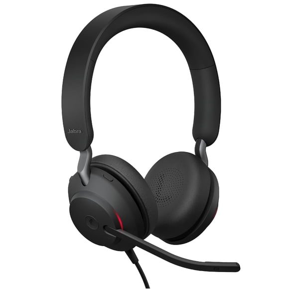 Auriculares con cable Jabra Evolve2 40 MS USB-C Stereo Black