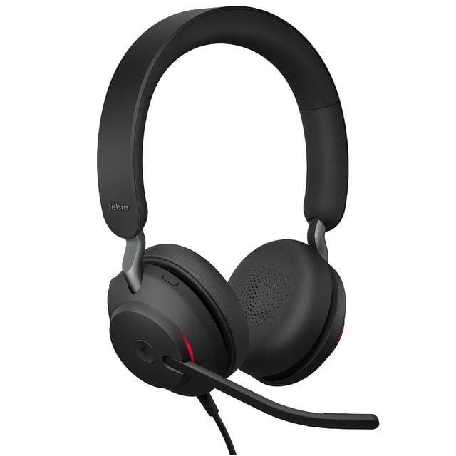 Auriculares con cable Jabra Evolve2 40 MS USB-C Stereo Black