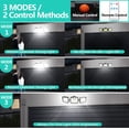thumbnail image 3 of Rewera Lámpara solar para exteriores con detector de movimiento, proyector de 171 LED con control remoto, luminaria impermeable IP65, 3 modos de iluminación para jardín, garaje, cochera, terraza y, 3 of 5