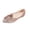 Pink, variant on Hurxie Women's Low Chunky Block Heels Rhinestone Pointed Toe Pumps Shoes Comfortable Dress Wedding Shoes Gold