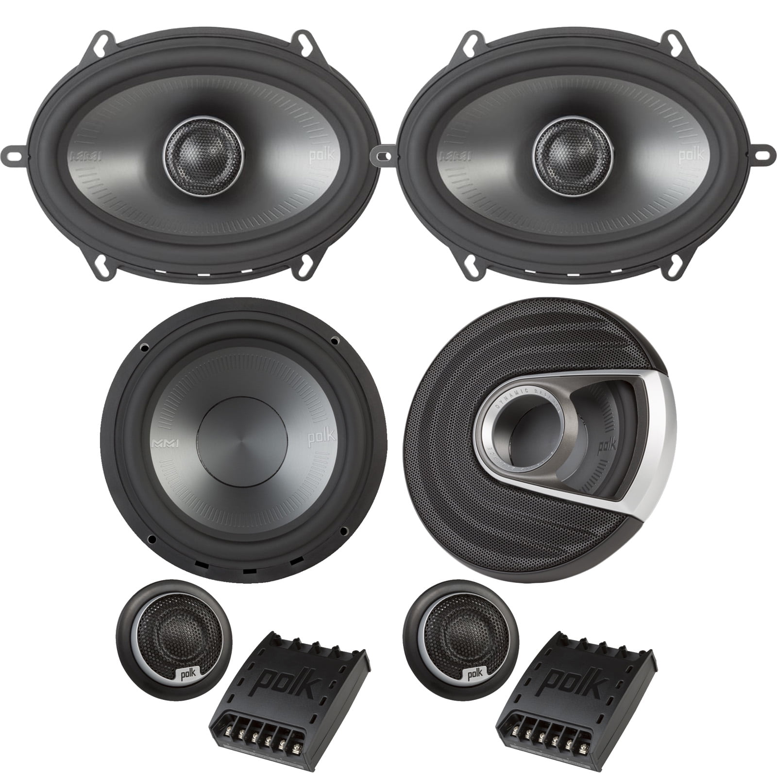 2 x Polk Audio MM572 MM1 Series Marine Rated 5x7" 2Way