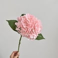 thumbnail image 6 of 20in Pink Hydrangea Artificial Flowers Latex Real Touch Fake Hydrangeas Bouquet Large Faux Flower for Home Table Centerpieces Wedding Garden Party Halloween Decoration, 6 of 9