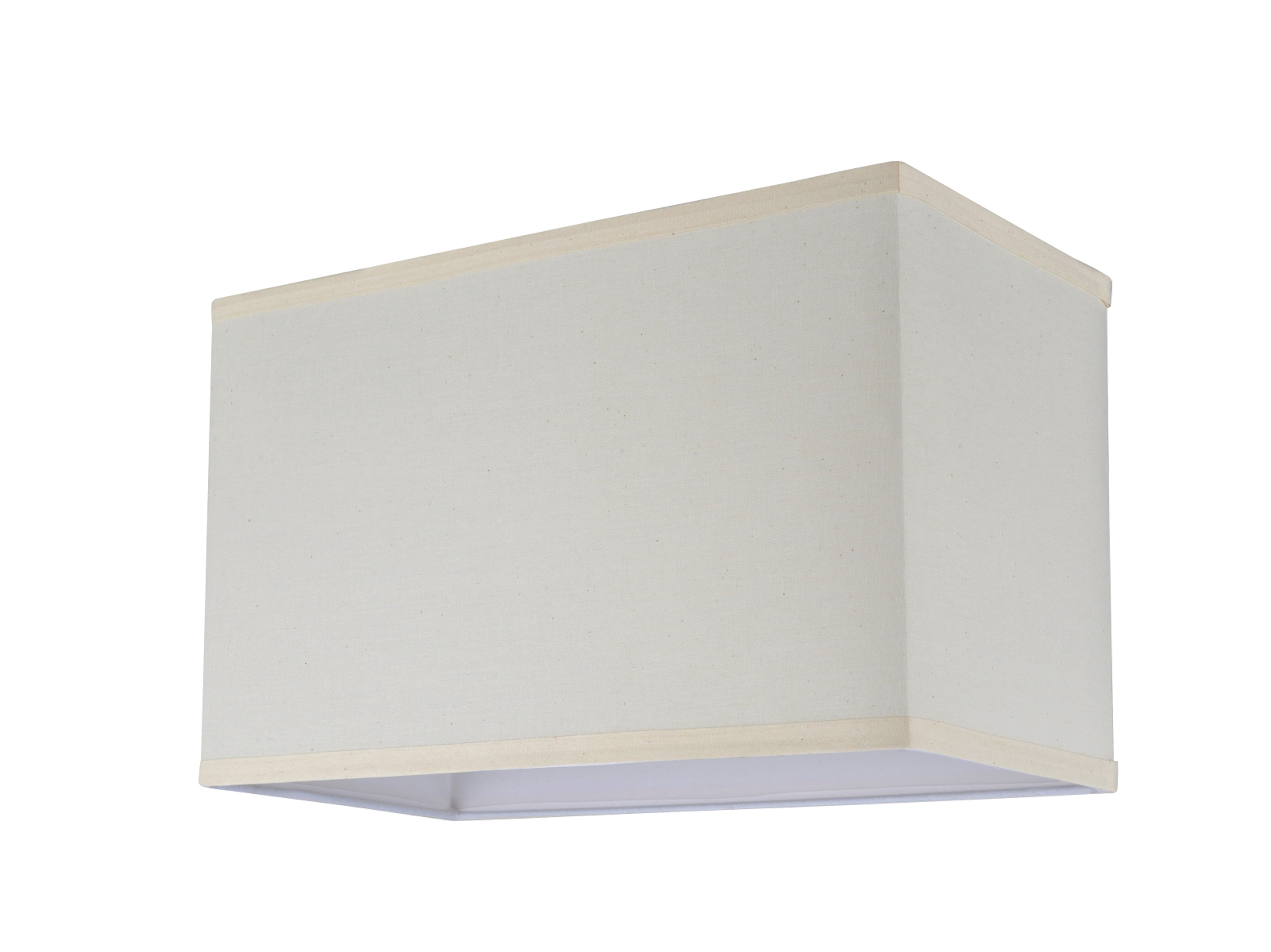 Aspen Creative 36002 Transitional Rectangle Hardback Shape Spider Construction Lamp Shade in Off-White, 8" + 16" wide (8" + 16") x (8" + 16") x 10"