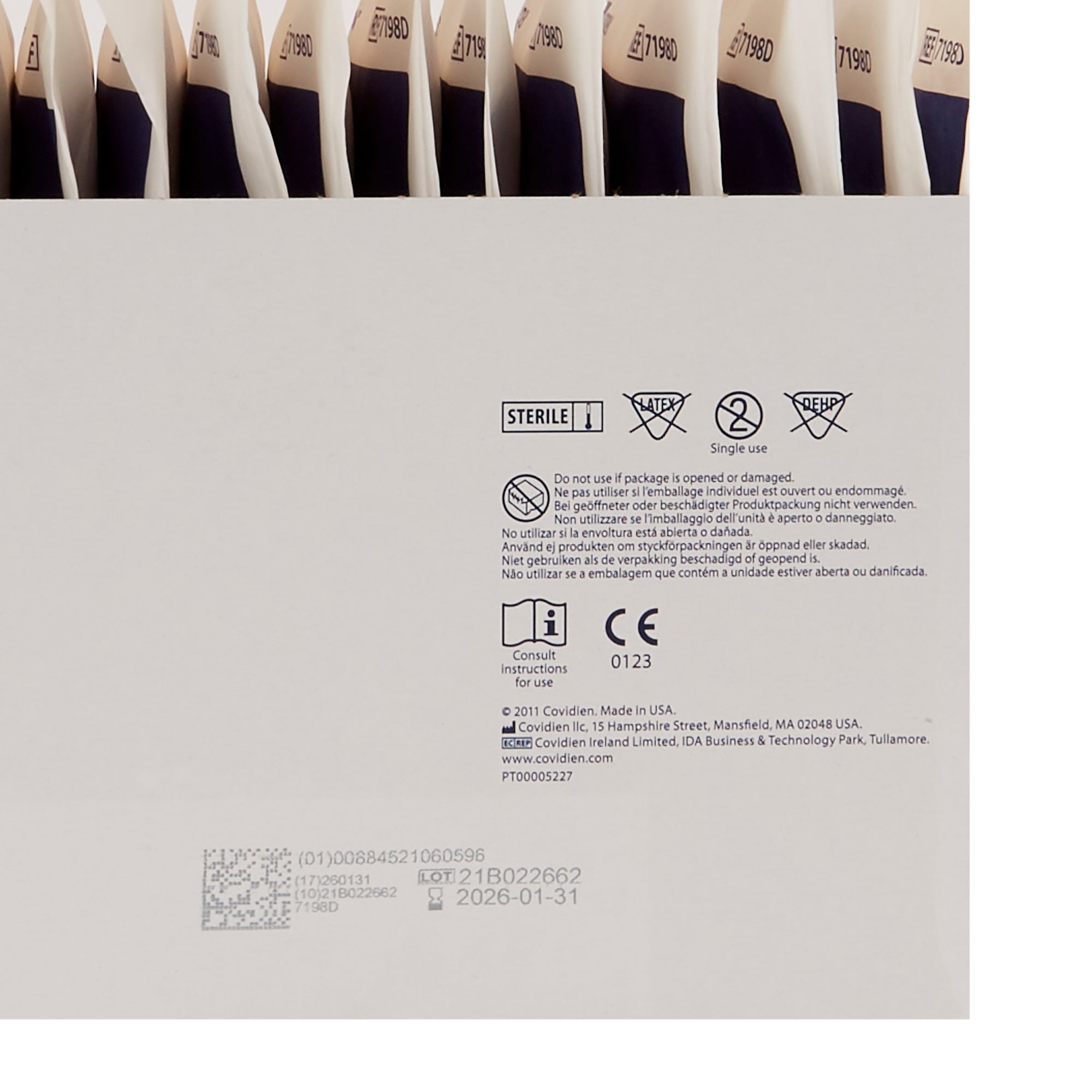 Dermacea White Abdominal Pad Sterile 8 X 10 Inch 7198D, 18 ct