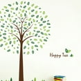thumbnail image 2 of Bewildely Impermeable Autoadhesivo Happy Tree Patrón Etiqueta Removible Para Pared TV Backgro NE Decoración del hogar, 2 of 6