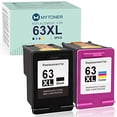 thumbnail image 2 of MYTONER Cartucho de Tinta remanufacturado para HP 63XL 63 XL Negro Color Paquete de 2, 2 of 5