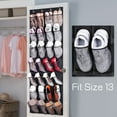 thumbnail image 2 of 28 Large Mesh Pockets Over The Door Shoe Rack, Hanging Shoe Organizer for Closet Hanging Shoe Rack Holder Hanger, Black, 2 of 5