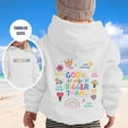 thumbnail image 2 of Tween Girls Hoodies Sweatshirts Kids Hoodie Letter Long Sleeve Pocket Hoodie Jacket Clothing White Size 10-11T, 2 of 4
