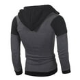 thumbnail image 3 of EGNMCR Jackets for Men Men's Fashion Color Matching Splicing Jacket Sweater Casual Jacket, 3 of 4