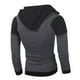 thumbnail image 3 of Chaqueta casual de suéter de chaqueta de empalme a juego de color de moda de otoño para hombre Pompotops oipoqjl10176, 3 of 4