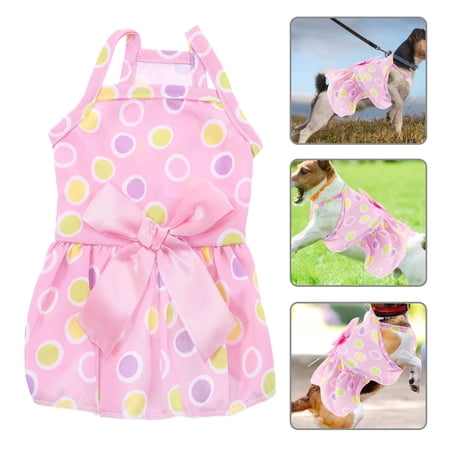 ELAYARD Puppy Dress Dog Skirt with Bowknot Ideal for Photo Taking and Festivals