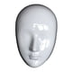thumbnail image 2 of Máscara facial DIY blanca en blanco para pintar, ideal para fiestas de baile, disfraces y cosplay. Ojos cerrados, 2 of 8