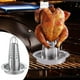 thumbnail image 1 of Soporte para pollo en forma de lata de cerveza para parrilla con recipiente para condimentos, resistente rejilla para asar pollos para fiestas,, 1 of 8