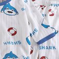 thumbnail image 4 of TOWED22 Little Boy Space Pajama Set Cotton Dinosaur Long Sleeve Pjs Fall Winter Sleepwear 6-12 Months 12-24 Months 2t 3t 4t 5t 6t 7t 8t 9t Children,Light Blue,6-12 M, 4 of 4