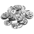 thumbnail image 1 of CIMAXIC Party 100pcs Single Ring Tambourine Bell Rings Stainless Iron Percussion Instrument Drum Cymbal Ring For Party Snare Tambourine Rings,1.22"X1.22"X0.12", 1 of 5