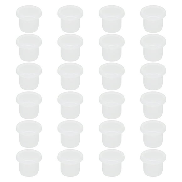 Unique Bargains T-Shaped Silicone Rubber Solid Plug for 11.3 to 11.4mm Hole White 24 Pieces