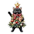 thumbnail image 2 of Christmas Tree 2D Acrylic Hanging Decor, Cat Ornaments for Christmas Tree, Cat Christmas Ornament, Christmas Ornaments 2026, Funny Black Cat Xmas Ornament, 2 of 7