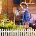thumbnail image 5 of Gymnture White Picket Fence for Garden Decoration - 2 Sets, 5 of 10