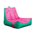 thumbnail image 3 of Big Joe Captain's Float No Inflation Needed Pool Lounger with Drink Holder, Summer Melon Double Sided Mesh, Quick Draining Fabric, 3 feet, 3 of 8