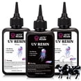 thumbnail image 1 of Resina UV LET'S RESIN blanca y negra, 300 g, para manualidades y joyas, 1 of 6