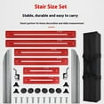 thumbnail image 3 of WHEANG New Stair Measuring Tool New Stair Measuring Tool Stair Measuring Tool Upgrade Stair Step Formwork Tool for Stairs Shelves and Cutting Drywall (1 Set) One Size Red, 3 of 6