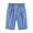Blue, variant on Simua Women's Knee Length Shorts Solid Color Elastic Waist Drawstring Bermuda Shorts with Pockets for Women