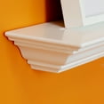 thumbnail image 3 of WELLAND 36" Corona Crown Molding Floating Wall Shelf, White, 3 of 5