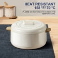 thumbnail image 3 of decorUhome Placemats Set of 4 - Cotton Linen Blend Washable Heat Resistant Dining Table Mats, Charcoal, 13" x 19", 3 of 8