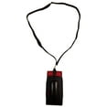 thumbnail image 2 of Around the Neck Hanging Lanyard Open Top Black and Red Case fits LG b471 flip phone, 2 of 5