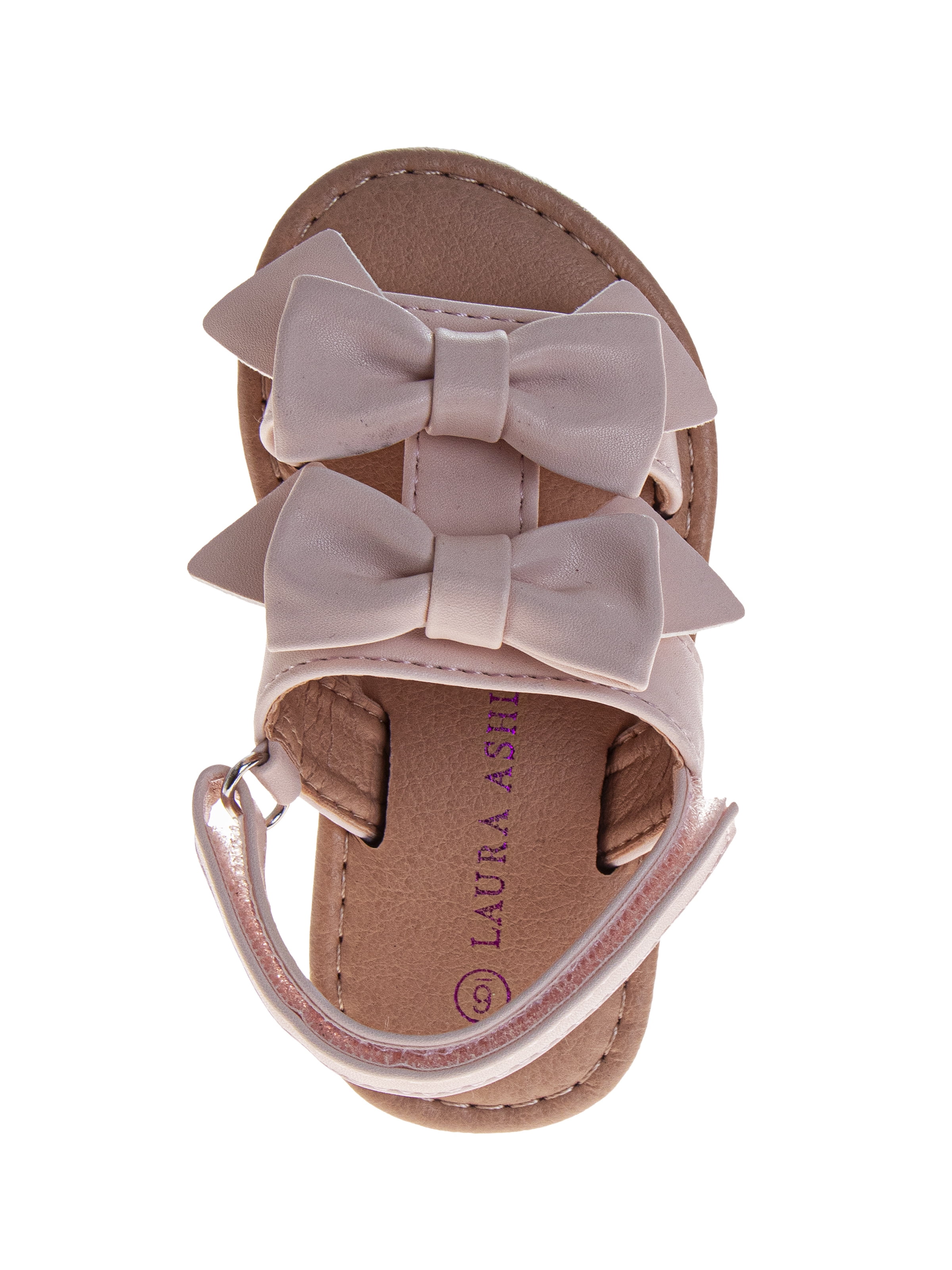 Laura Ashley Toddler Girls Bow Strap Sandals