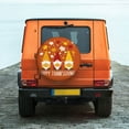 thumbnail image 2 of Fotbe Happy Thanksgiving Three Gnomes Spare Tire Cover Thickening Universal Fit for Jeep, Trailer, RV, SUV, Truck, Tough Tire Wheel Soft Cover-16 inch, 2 of 9