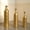 Antique Gold, variant on 3-Piece 28 in. Cylinder Copper Brown and Teal Floral Cutout Metal Decorative Floor Vase Set