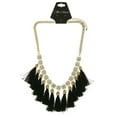 thumbnail image 2 of Mi Amore Tassels Adjustable Fashion-Necklace Gold-Tone & Black, 2 of 3