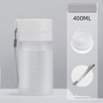 thumbnail image 2 of lhwanj Water Bottle, Clear Bottle with Scale Line Rope Handle Design,Cup Holder Leakproof One Hand Use Easy Carried., 2 of 3