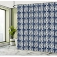 thumbnail image 5 of Ambesonne Acanthus Shower Curtain, Classic Botanical Motif, 69"Wx70"L, Night Blue and Eggshell, 5 of 5