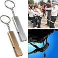 thumbnail image 4 of 2Pcs Aluminium Alloy Emergency Whistle Mini Compact High Decibel High-frequency Survival Whistle for Outdoor Golden, 4 of 13
