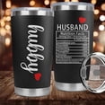 thumbnail image 4 of Gifts For Husband- Men Gifts,Husband Gifts from Wife,Couple Gifts For Husband,Anniversary for Husband, Him,To My Husband Birthday Gifts from Wife for father''s day,Tumbler 20 oz., 4 of 6