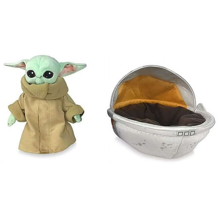 Disney Star Wars The Mandalorian The Child Plush in Hover Pram New with Tag
