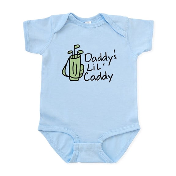 CafePress - Daddys Lil Caddy Infant Bodysuit - Baby Light Bodysuit, Size Newborn - 24 Months
