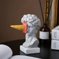 thumbnail image 6 of Modern Nordic character decoration ice cream spoof David statue home decoration ornaments office bookshelf desktop art (Light green), 6 of 7
