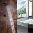thumbnail image 3 of sumerain Matte Black Shower Faucet Set Pressure Balance Cartridge, 8 Inches Rain Shower Head, with Non-return Check Valves, 3 of 4