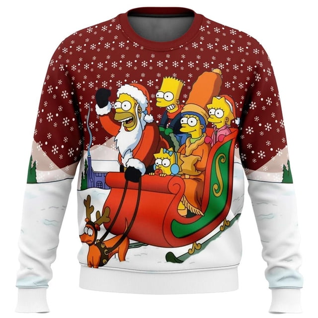 Suéter feo de dibujos animados para hombre y mujer, sudadera con capucha de dibujo animado, ropa de pareja, Tops de moda, 2025