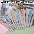 thumbnail image 3 of Wheat Straw & Plastic Travel Utensils Set with Case, 3 of 6