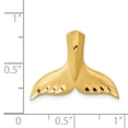 thumbnail image 4 of 14K Yellow Gold Charm Pendant Men'S 17 mm 21 Diamond-Cut Whale Tail Slide, 4 of 4
